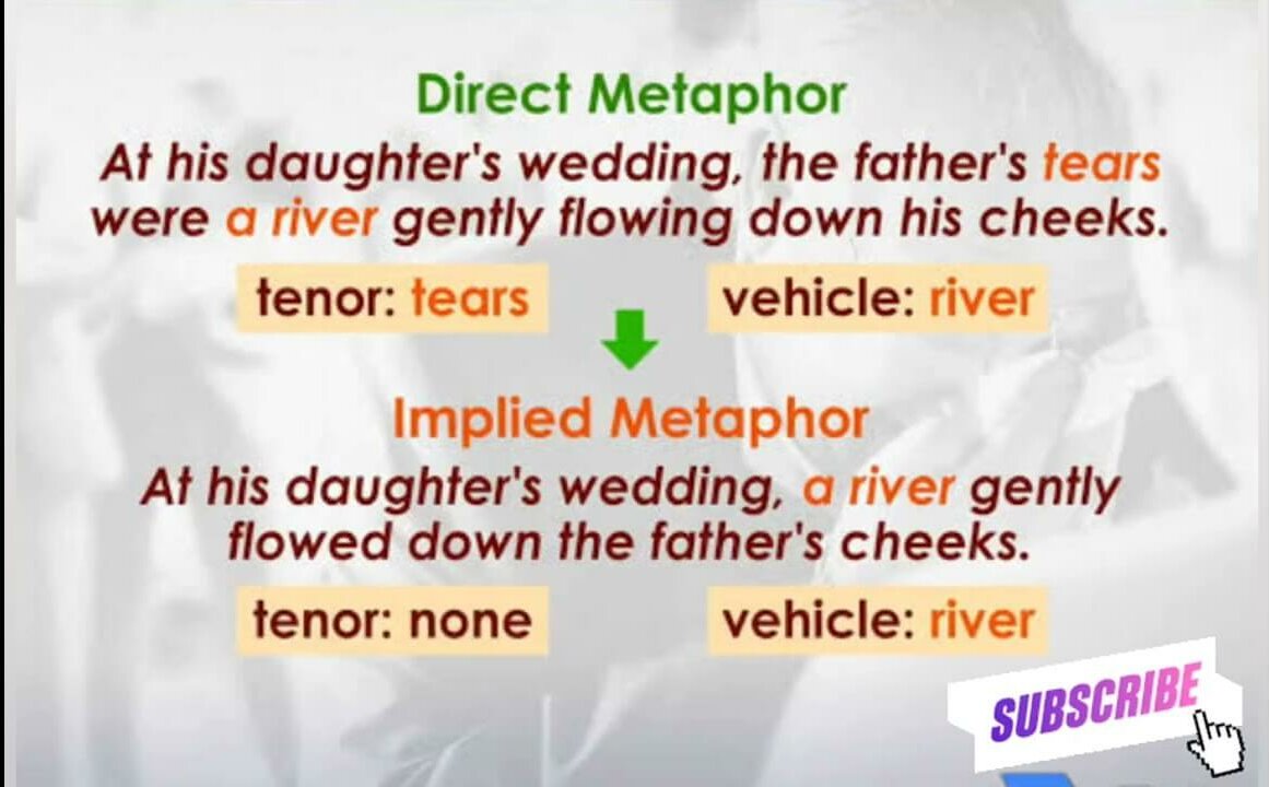 Implied metaphor example